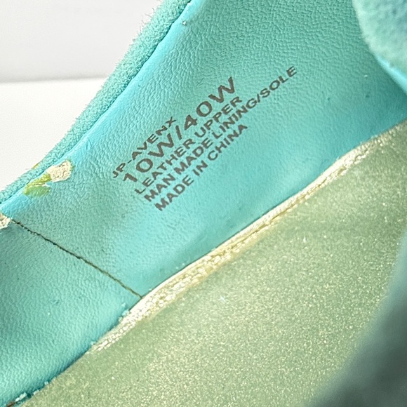 Jessica Simpson Avenx Blue Bell Aqua Suede Pointed Toe Pumps Women's Size 10W - Picture 5 of 16